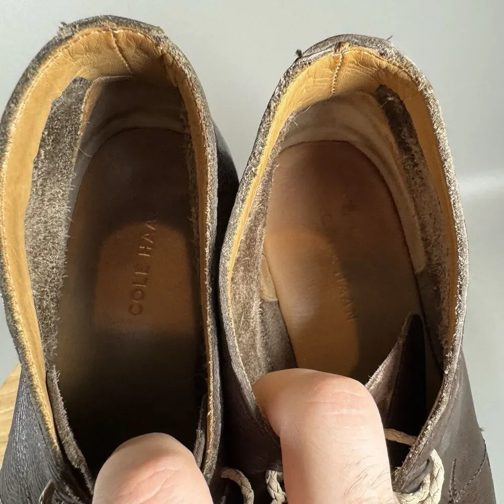 Cole Haan Men's Glenn Brown Leather Comfort Chukka Boots Size 11 M‎ (C13188)